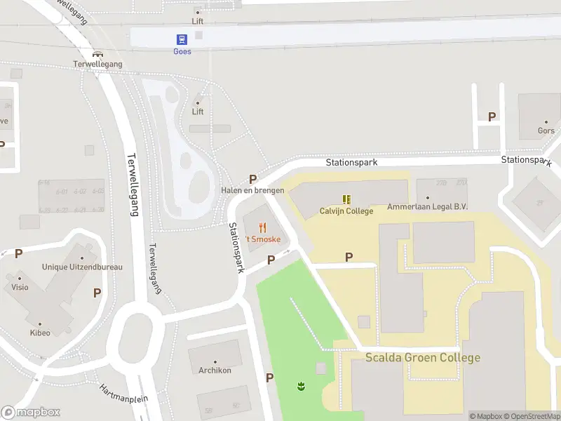 Brandweer met gepaste spoed naar de Stationspark in Goes