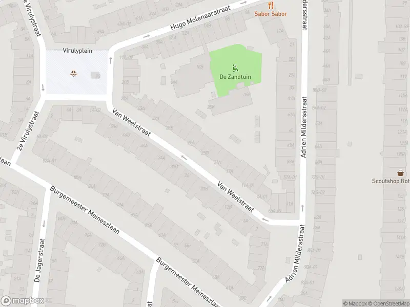 Ambulance naar de Van Weelstraat in Rotterdam