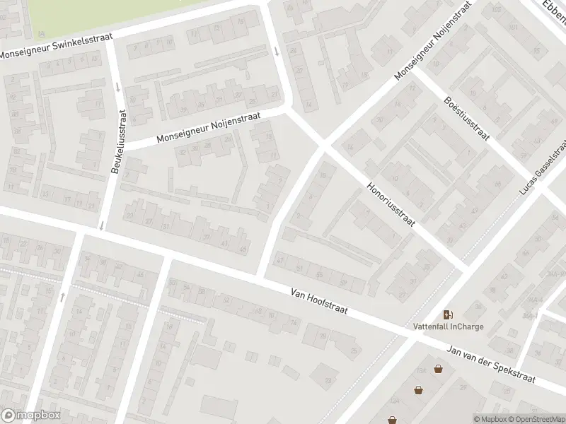 Brandweer met gepaste spoed naar de Bisschop Herincxstraat in Helmond vanwege een buitenbrand