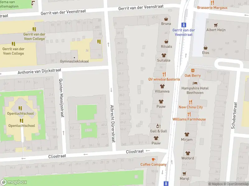 Ambulance met grote spoed naar de Apollolaan in Amsterdam