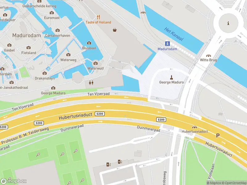 Politie met grote spoed naar de George Maduroplein in 's-Gravenhage vanwege ongeval met letsel