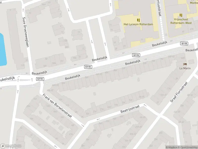 Ambulance met grote spoed naar de Beukelsdijk in Rotterdam