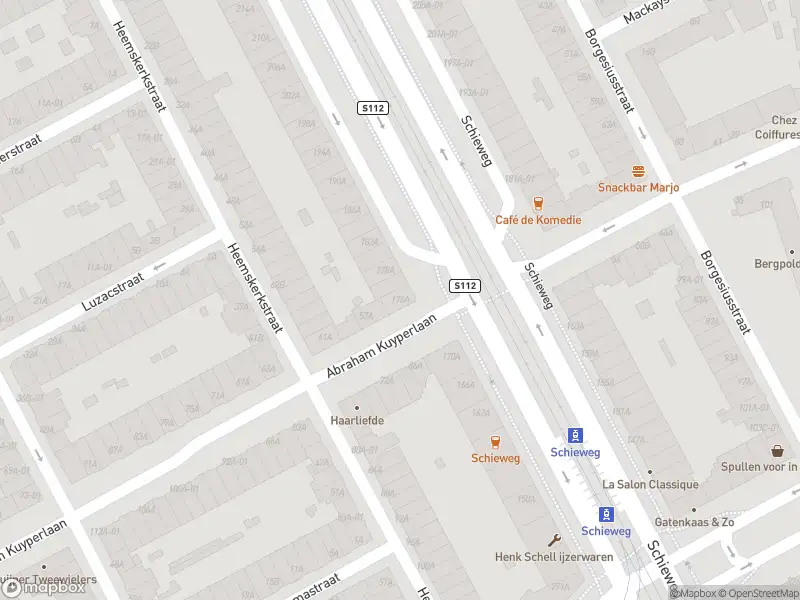 Ambulance met grote spoed naar de Schieweg in Rotterdam