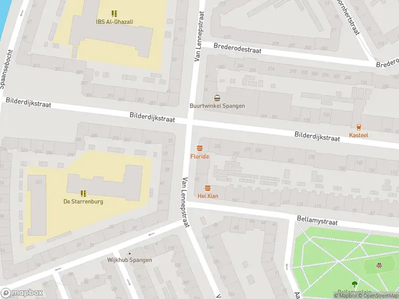 Ambulance met gepaste spoed naar de Van Lennepstraat in Rotterdam