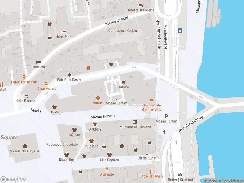 Brandweer met gepaste spoed naar de Laag Mosae Forum in Maastricht