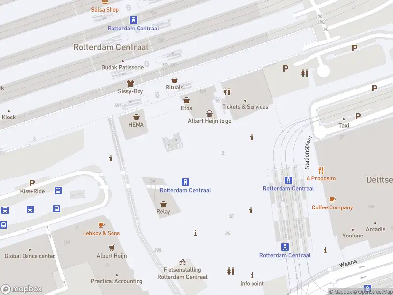 Politie naar de Stationsplein in Rotterdam