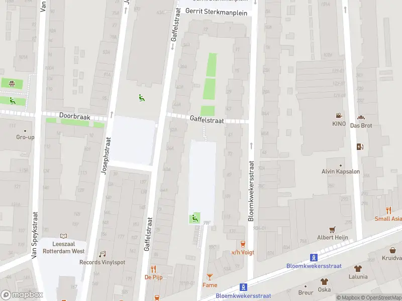 Politie naar de Van Speykstraat in Rotterdam