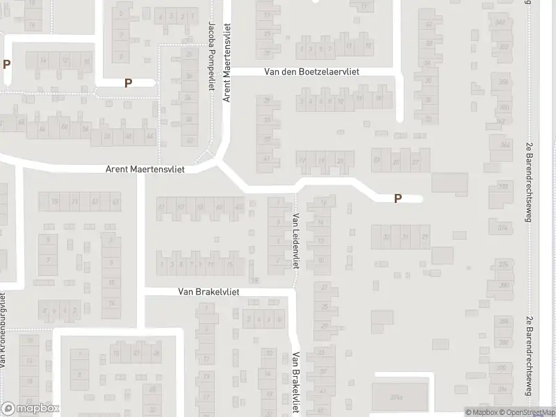 Ambulance met grote spoed naar de Van Leidenvliet in Barendrecht