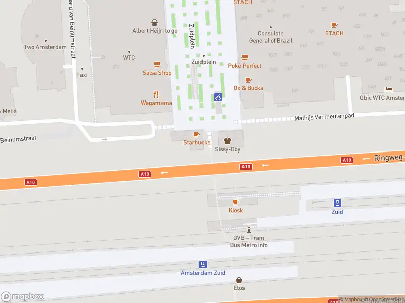 Brandweer met gepaste spoed naar de Zuidplein in Amsterdam vanwege een liftopsluiting