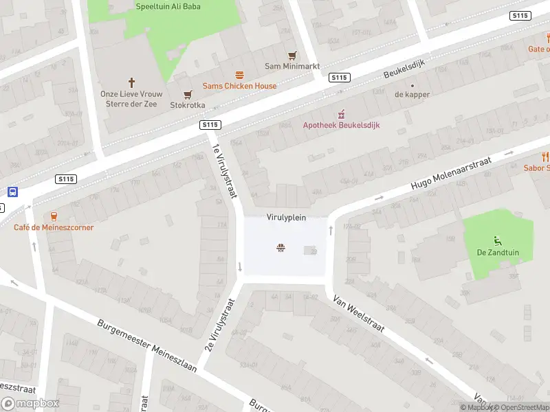 Ambulance met grote spoed naar de Virulyplein in Rotterdam