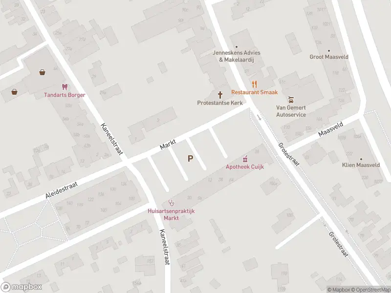 Brandweer met grote spoed naar de Markt in Cuijk vanwege gebouwbrand