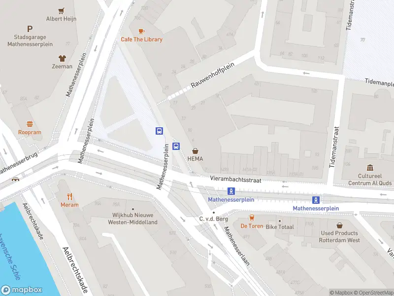 Traumahelikopter met grote spoed naar de Mathenesserplein in Rotterdam