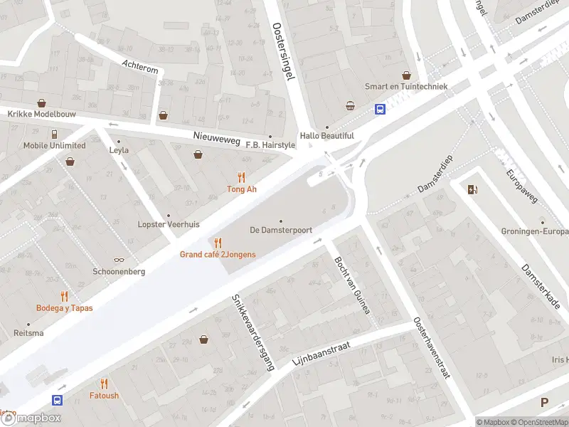 Brandweer met gepaste spoed naar de Damsterplein in Groningen vanwege afgaan automatisch brandalarm