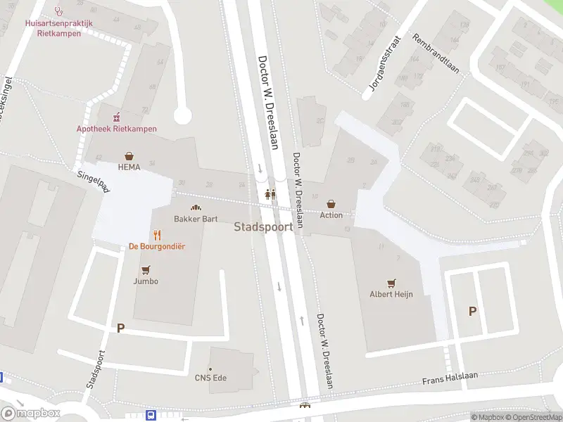 Politie naar de Stadspoort in Ede vanwege aanrijding met letsel