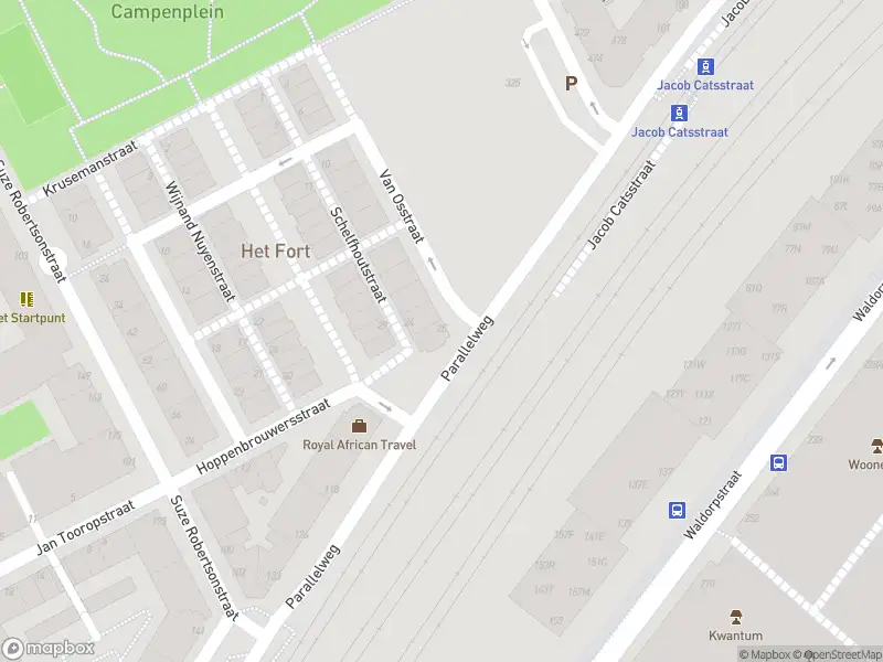 Brandweer met gepaste spoed naar de Van Osstraat in 's-Gravenhage