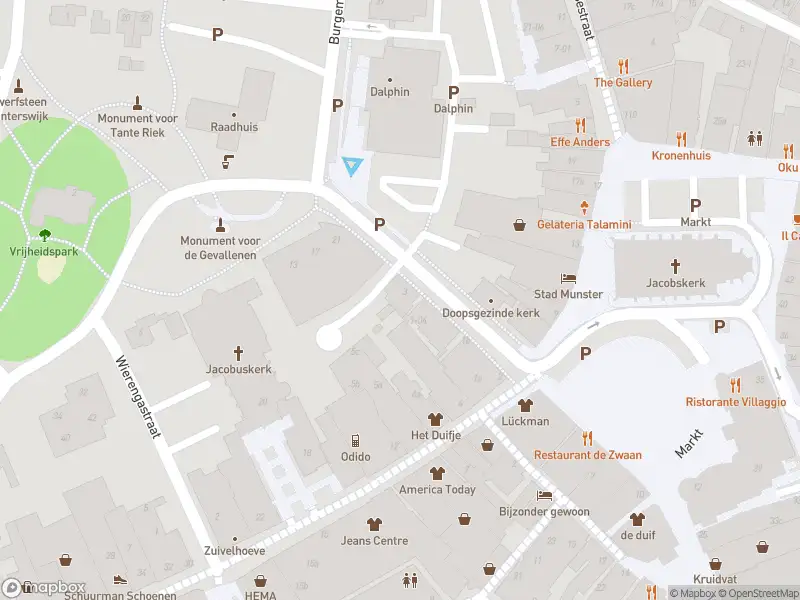 Brandweer met gepaste spoed naar de Markthoek in Winterswijk