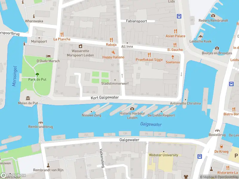 Ambulance met gepaste spoed naar de Kort Galgewater in Leiden