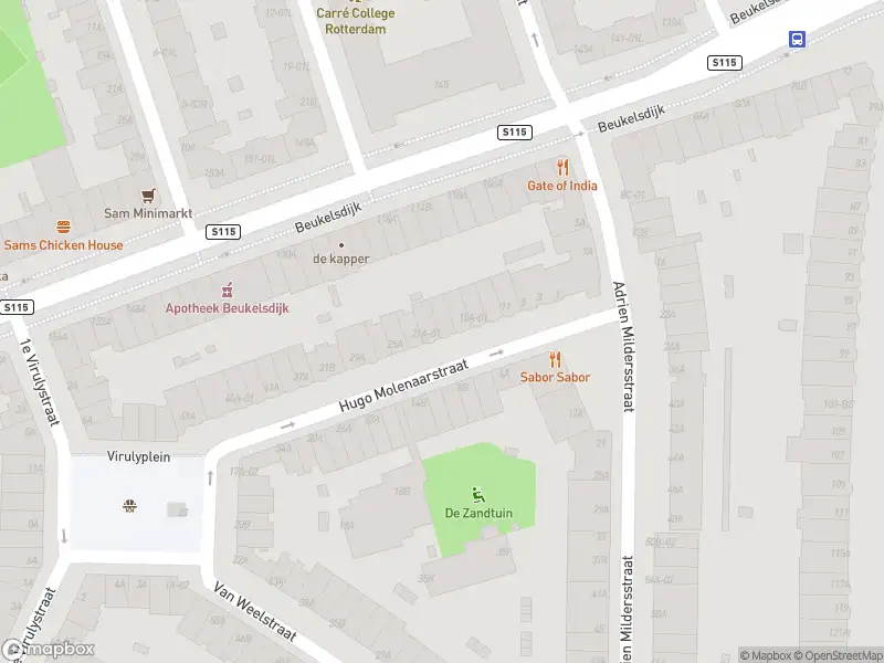 Ambulance met gepaste spoed naar de Hugo Molenaarstraat in Rotterdam