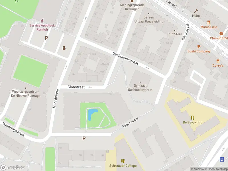 Ambulance met gepaste spoed naar de Sionstraat in Rotterdam