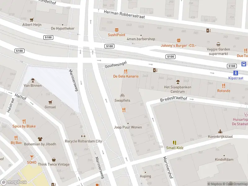 Ambulance met gepaste spoed naar de Mariniersweg in Rotterdam