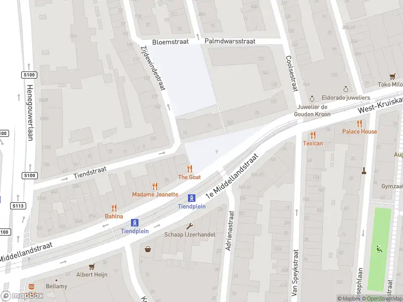 Politie naar de Tiendplein in Rotterdam