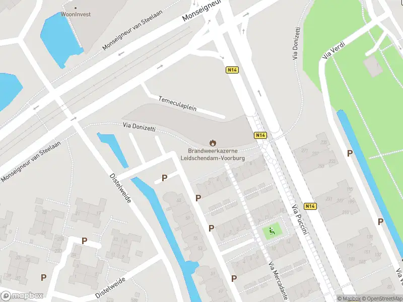 Brandweer met gepaste spoed naar de Via Donizetti in Voorburg