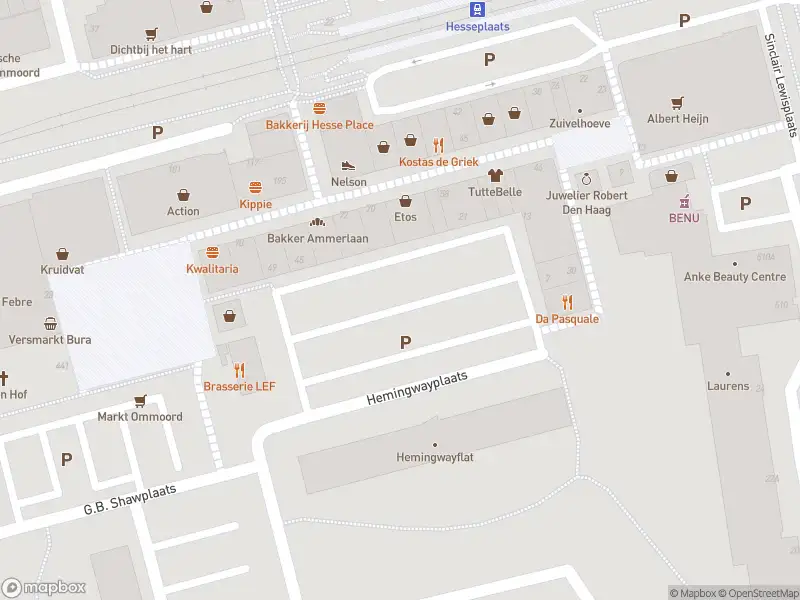 Ambulance met gepaste spoed naar de Hemingwayplaats in Rotterdam