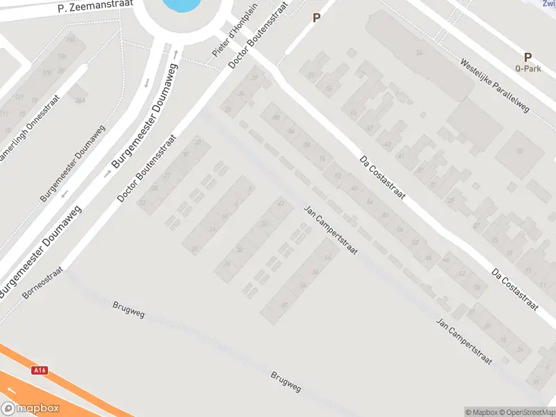 Politie naar de Dr. Boutensstraat in Zwijndrecht vanwege ongeval met letsel