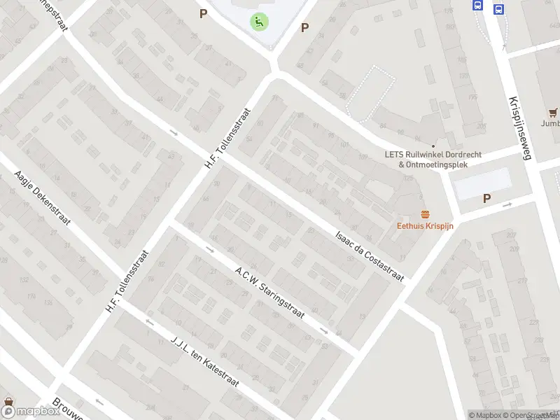 Ambulance met gepaste spoed naar de Isaac da Costastraat in Dordrecht