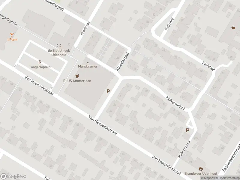 Brandweer met grote spoed naar de Hubertushof in Udenhout vanwege gebouwbrand