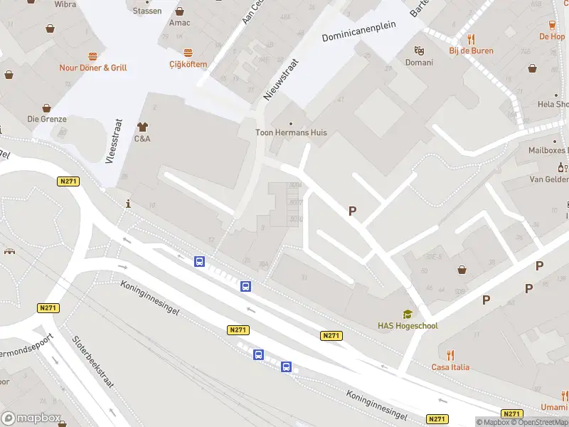 Politie naar de Dominicanenstraat in Venlo vanwege aanrijding met letsel