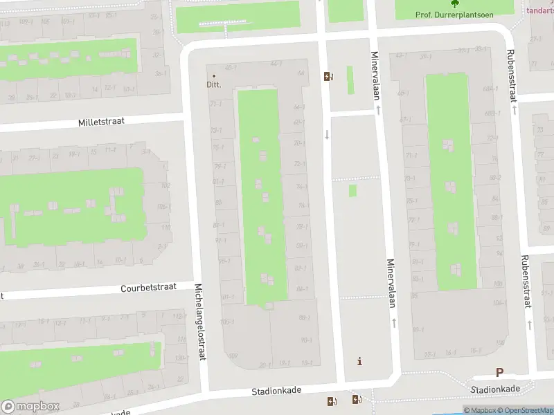 Ambulance met gepaste spoed naar de Courbetstraat in Amsterdam