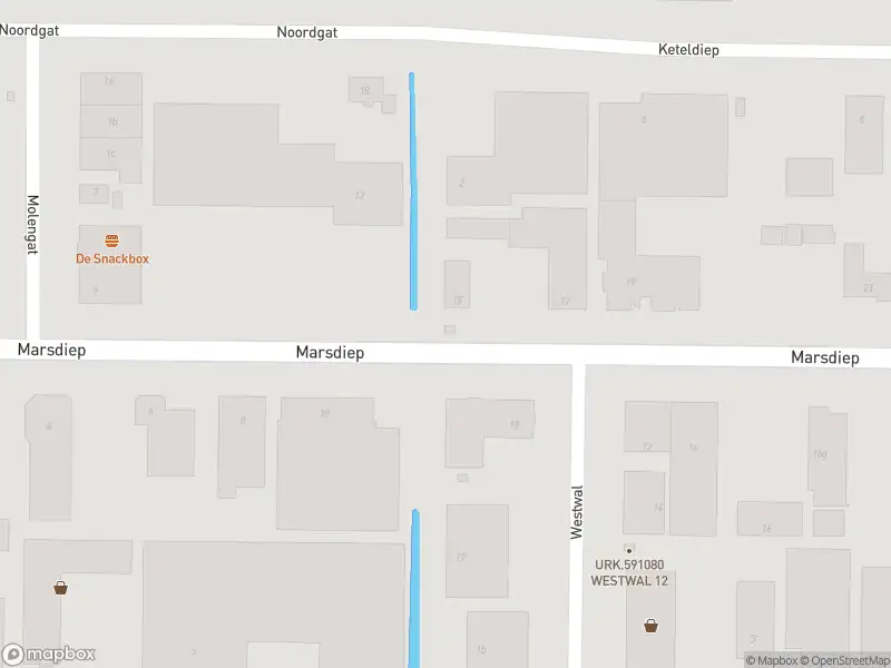 Brandweer met grote spoed naar de Marsdiep in Urk vanwege gebouwbrand