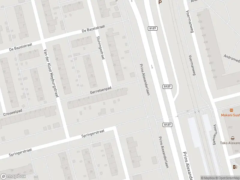 Ambulance met grote spoed naar de Gerretsenpad in Rotterdam