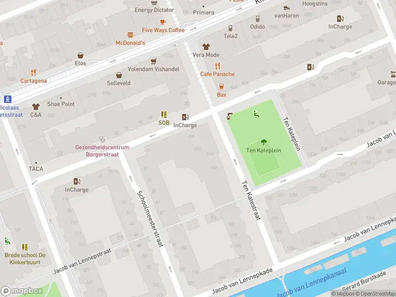 Ambulance met grote spoed naar de Jacob van Lennepstraat in Amsterdam