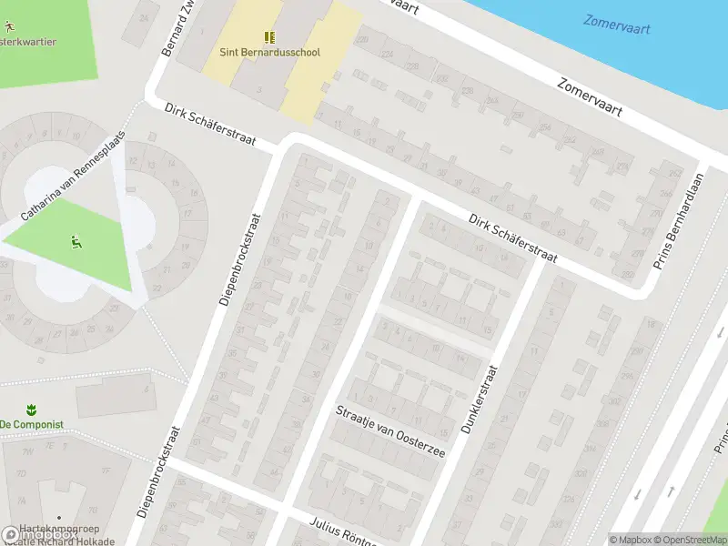 Ambulance met gepaste spoed naar de Dunklerstraat in Haarlem