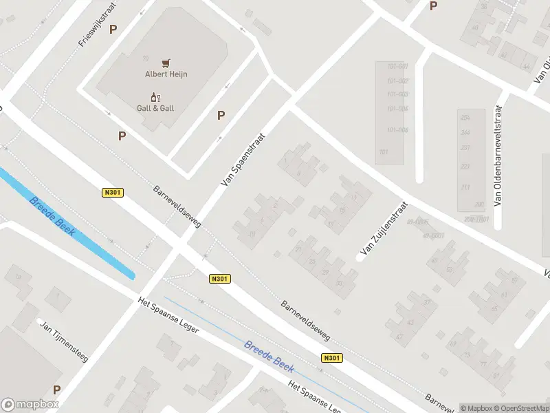 Politie naar de Van Spaenstraat in Nijkerk vanwege aanrijding met letsel