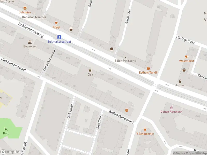 Ambulance met gepaste spoed naar de Schiedamseweg in Rotterdam