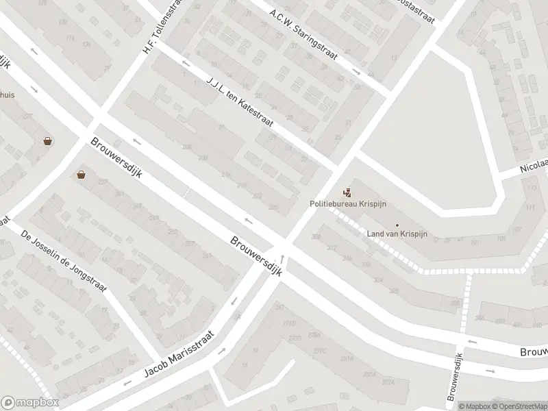 Ambulance met gepaste spoed naar de Brouwersdijk in Dordrecht