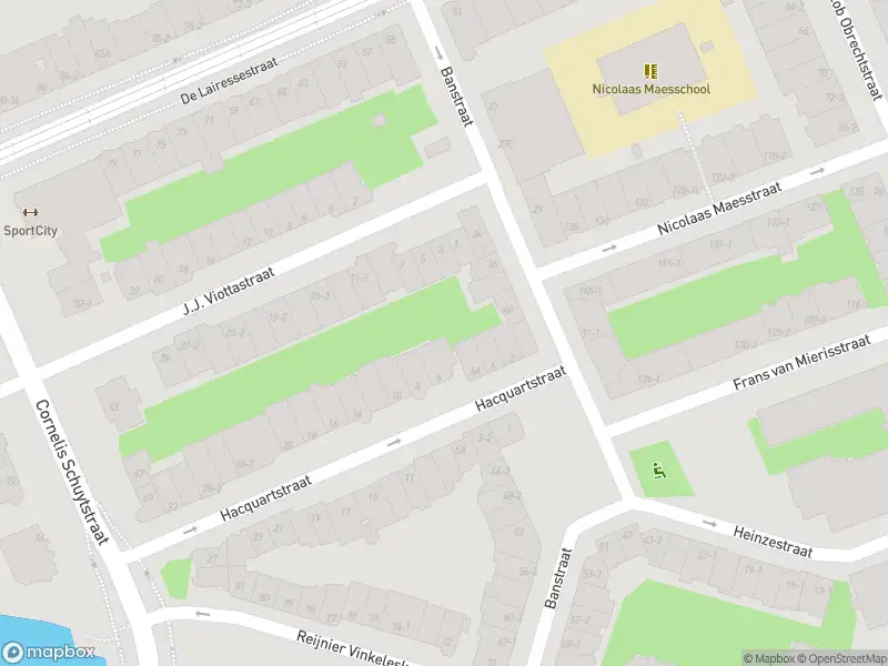 Ambulance met grote spoed naar de J.J. Viottastraat in Amsterdam