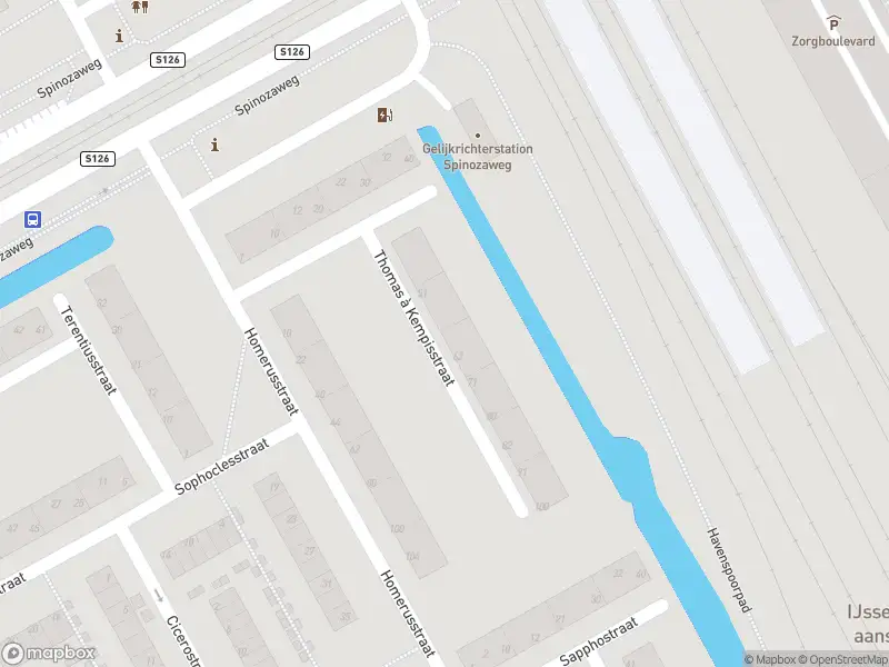 Ambulance met grote spoed naar de Thomas à Kempisstraat in Rotterdam