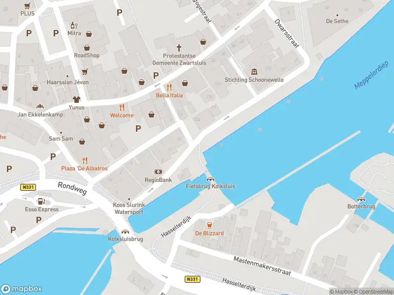 Politie naar de Handelskade in Zwartsluis vanwege aanrijding met letsel