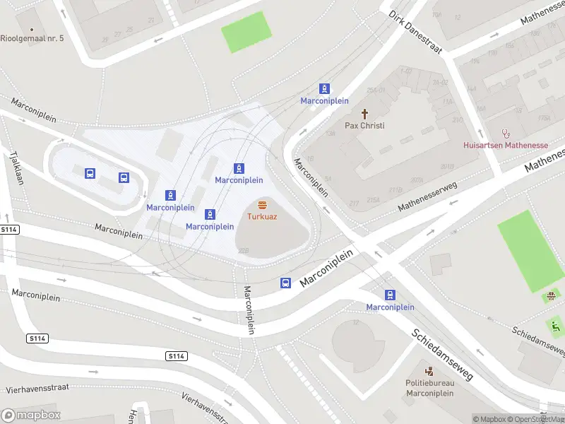 Ambulance met gepaste spoed naar de Marconiplein in Rotterdam