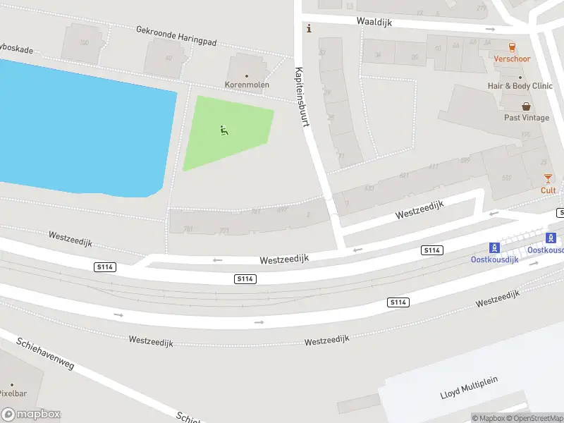 Ambulance met grote spoed naar de Westzeedijk in Rotterdam