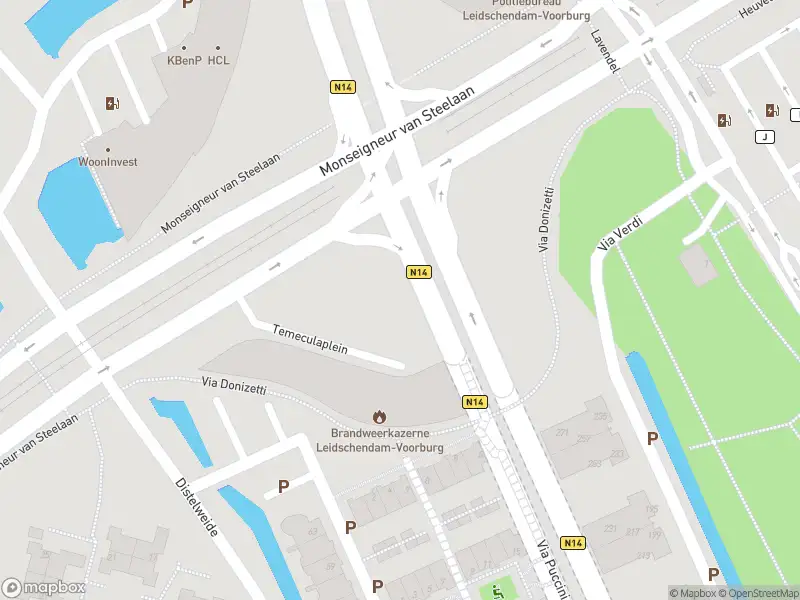 Brandweer met grote spoed naar de Via Verdi in Voorburg vanwege voertuigbrand