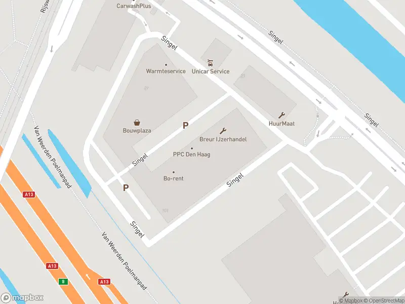 Ambulance met grote spoed naar de Singel in 's-Gravenhage