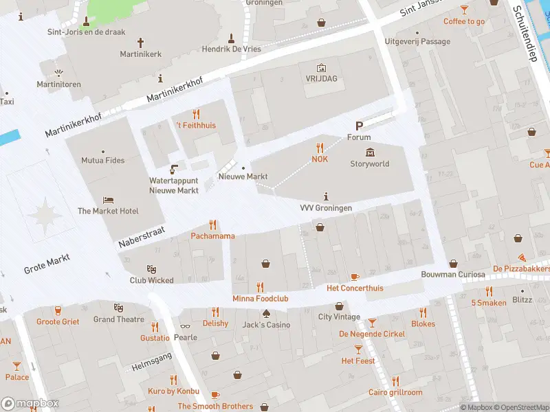 Brandweer met grote spoed naar de Nieuwe Markt in Groningen