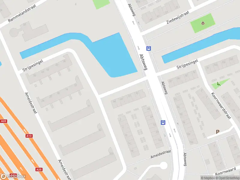 Ambulance met gepaste spoed naar de Strijpesingel in Rotterdam