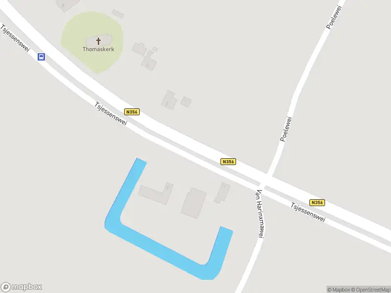 Politie met normale urgentie naar de Tsjessenswei in Waaxens vanwege personen te water