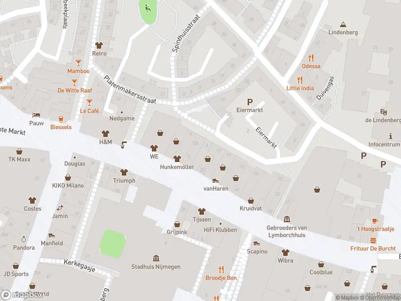 Brandweer met gepaste spoed naar de Eiermarkt in Nijmegen vanwege een liftopsluiting